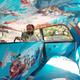 Kunel Gaur’s calls his bold vision “‘A Century of Revolt.” He described the driver’s reaction as they were installing the fabric, “the Taxi Driver, Mr. Mohammed Arif told me about his uncle who was himself a freedom fighter. At most times when the artwork was being fitted to his taxi, he would stare at it in silence.”